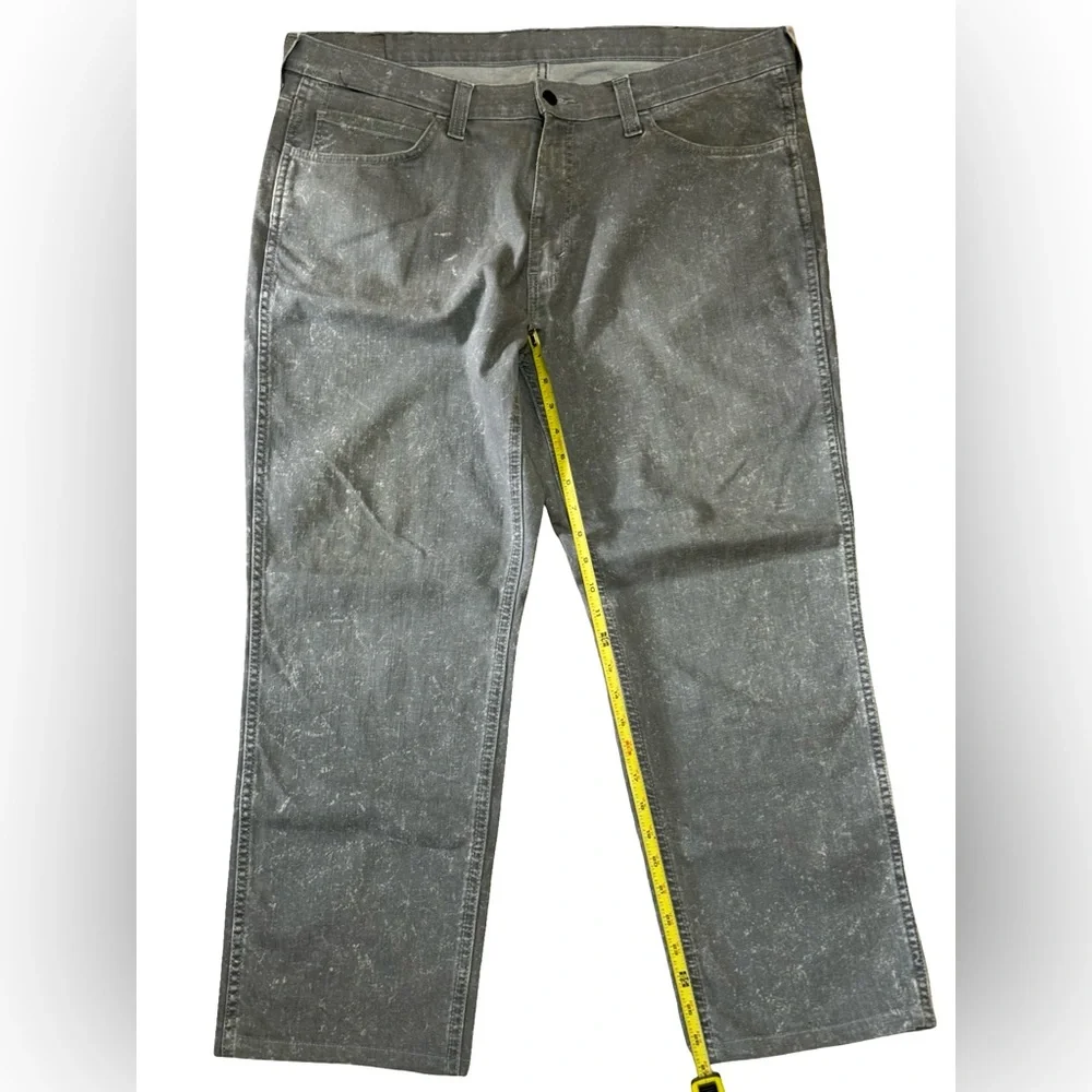 Levi’s Mens Bootcut Jeans 38x27 Gray Stonewash Denim Classic Fit Casual